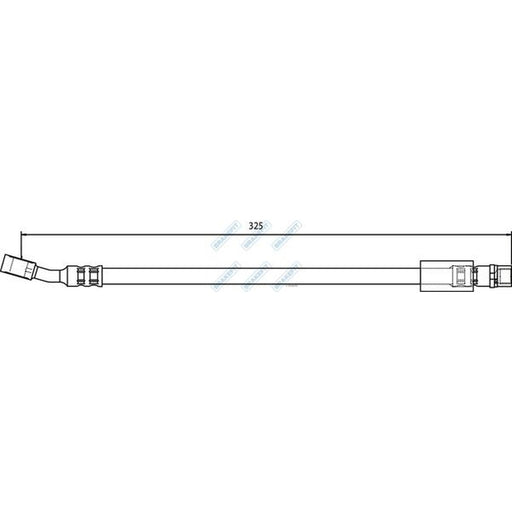 Apec Brake Hydraulic Hose Line Front fits Opel Meriva A 2003-2010