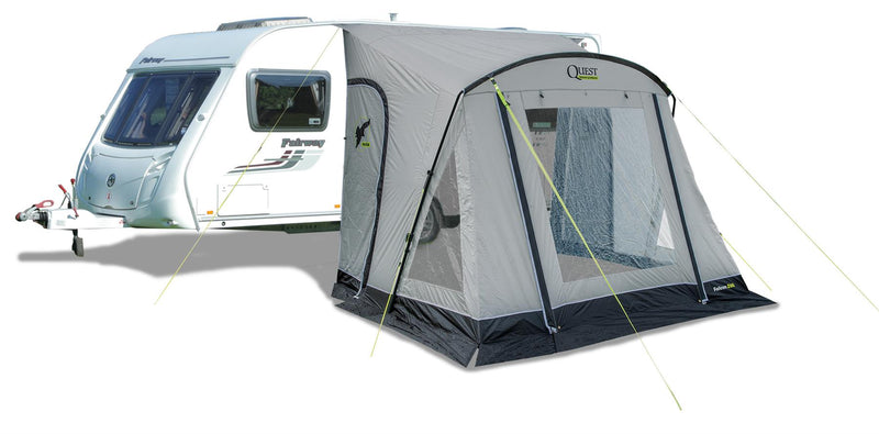 Quest Falcon Pro 260 Poled Porch Caravan Awning Grey Quest Leisure - Dynamic Drive