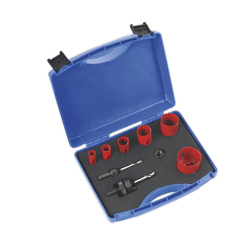 Sealey Hole-Saw Kit Electrician'S 9Pc Sealey - Dynamic Drive