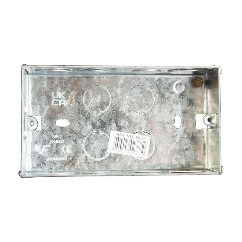Dencon Metal Back Box 2-Gang 45mm Dencon - NN4 Online