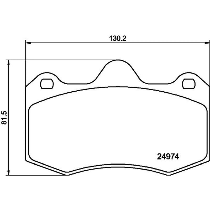 Mintex Front Brake Pad Set fits Seat Ibiza 2004-2015 1.4 1.8 1.9 2.0