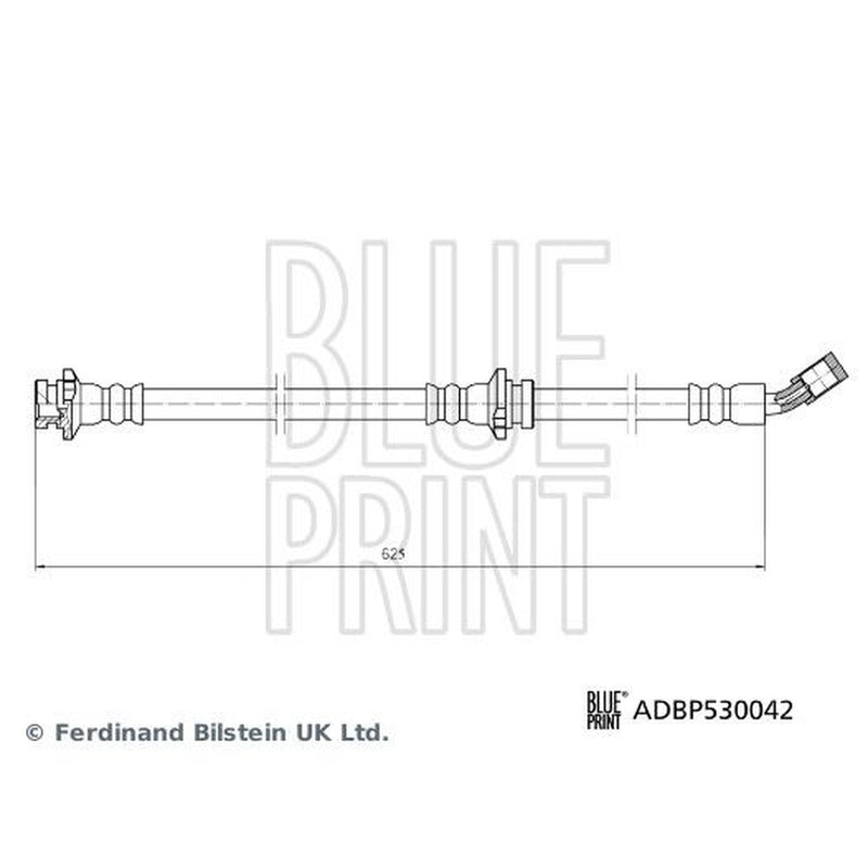 Blue Print Brake Hydraulic Hose Line Front Left fits Nissan Qashqai II 2013-2014