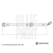 Blue Print Brake Hydraulic Hose Line Front Left ADBP530042