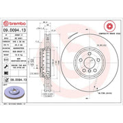 Brembo Front Aluminium Brake Disc Hub & Rear Aluminium Brake Disc Hub fits BMW 4