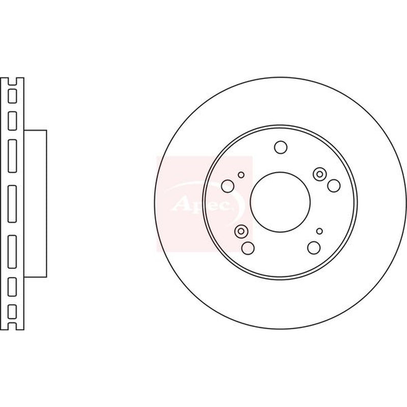 Apec Front Brake Vented Discs & Pads fits Opel Zafira Tourer C 2011-2014 2.0