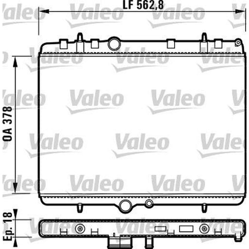 Valeo Engine Radiator 732896