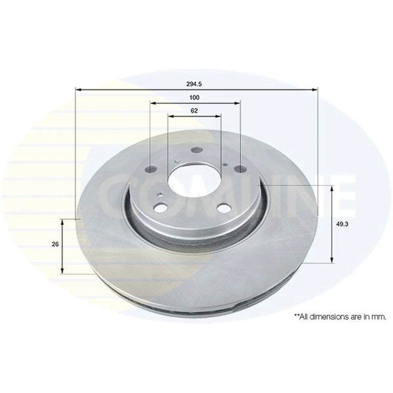 Comline Front & Rear Brake Discs & Pads fits Toyota Avensis 2008-2018
