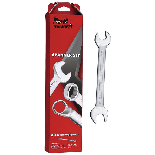 Teng Tools Double Open Ended Spanner Set 8 Pieces Teng Tools - Dynamic Drive