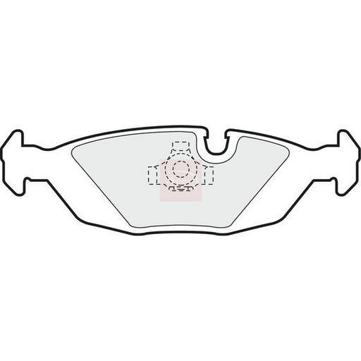 Apec Rear Brake Pad Set fits Saab 9000 1984-1998 2.0 2.3
