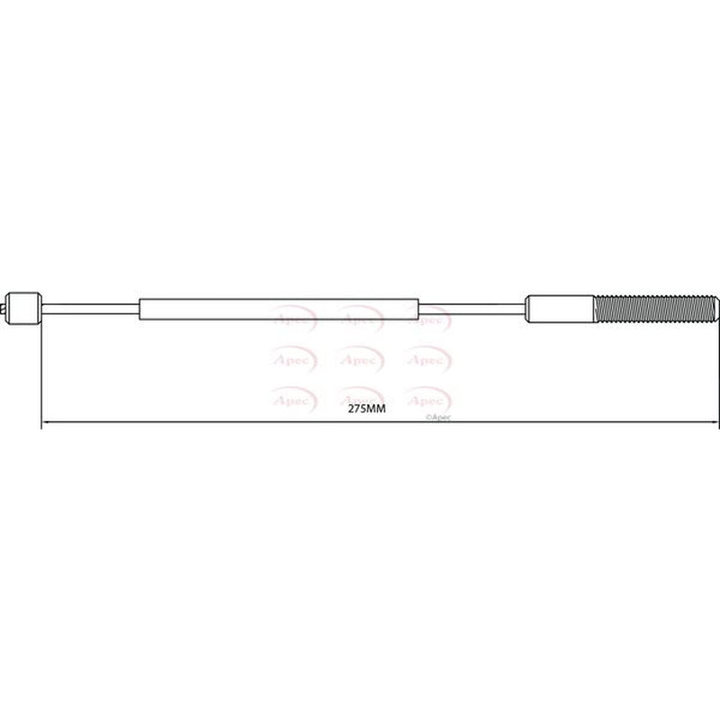 Apec Handbrake Cable Front fits MG Zt 2003-2005 1.8