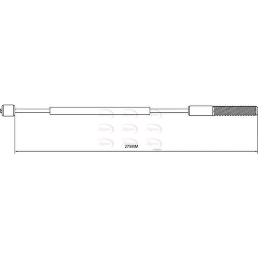 Apec Handbrake Cable Front CAB1390