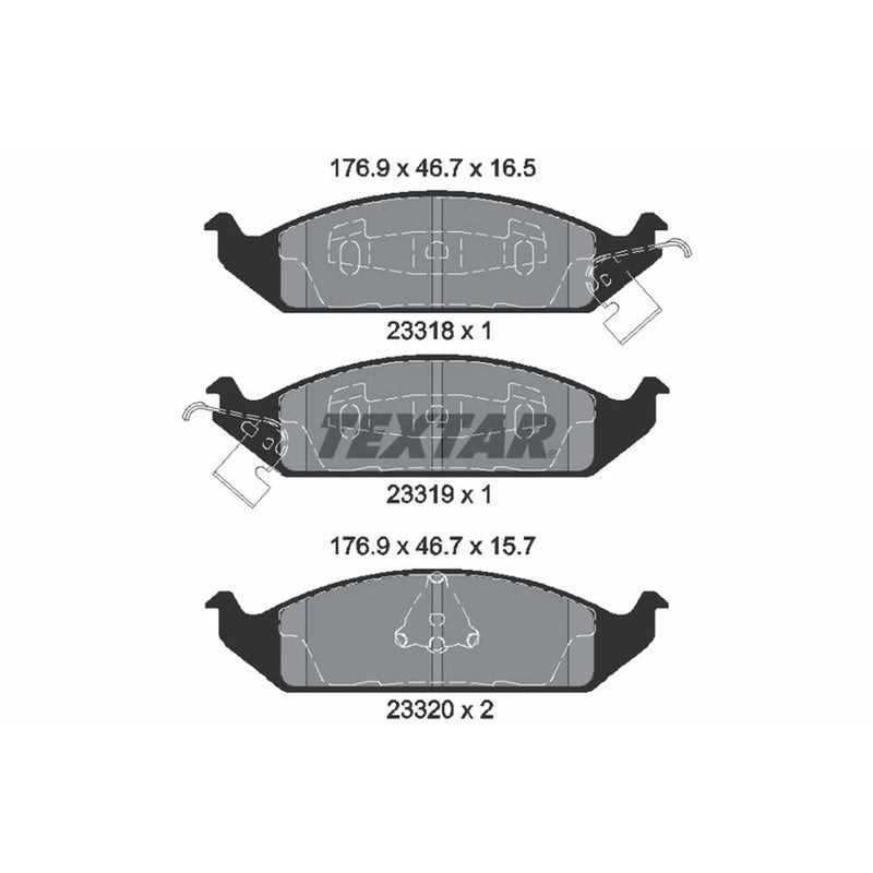 Textar Front Brake Pad Set 2331801