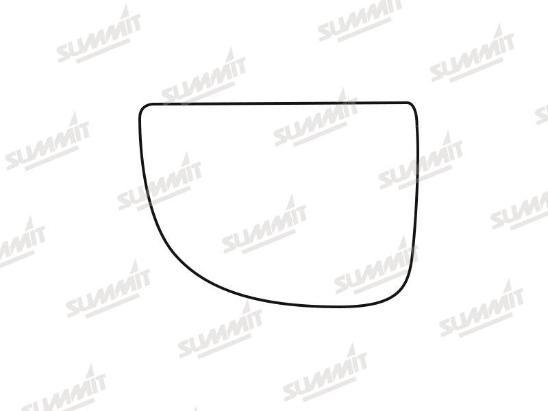 Summit Stick-On Commercial Lower Blind-Spot Mirror Glass fits Iveco Daily 14 on LHS Summit - Bars 4 Cars