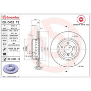 Brembo Front Brake Aluminium Brake Disc Hub Discs & Pads fits BMW Z4 Roadster