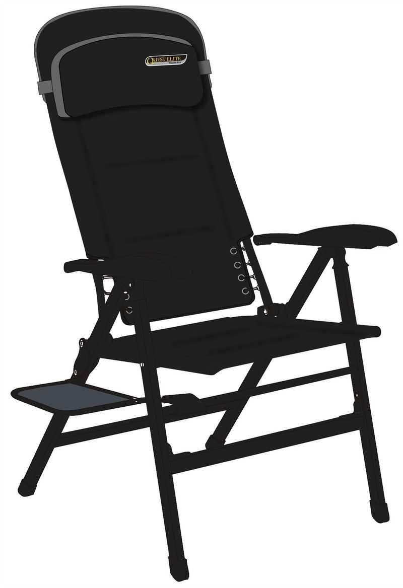 Quest Vienna Pro Comfort Camping Caravan Chair with Side Table Quest - Dynamic Drive