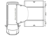 Outdoor Revolution Cayman Combo Air Mid Driveaway Awning (210-255cm) Outdoor Revolution - Dynamic Drive