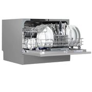 Baridi Tabletop Dishwasher 6 Place Settings 6.5L Capacity - Silver DH84 Baridi - Dynamic Drive