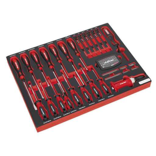 Sealey Tool Tray with Screwdriver Set 72pc TBTP04 Sealey - Dynamic Drive