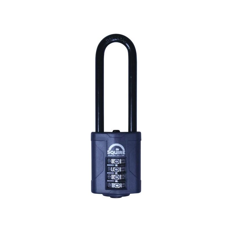 Squire CP40/2.5 Combination Padlock 4-Wheel 40mm Extra Long Shackle 63mm Boxed Squire - Dynamic Drive