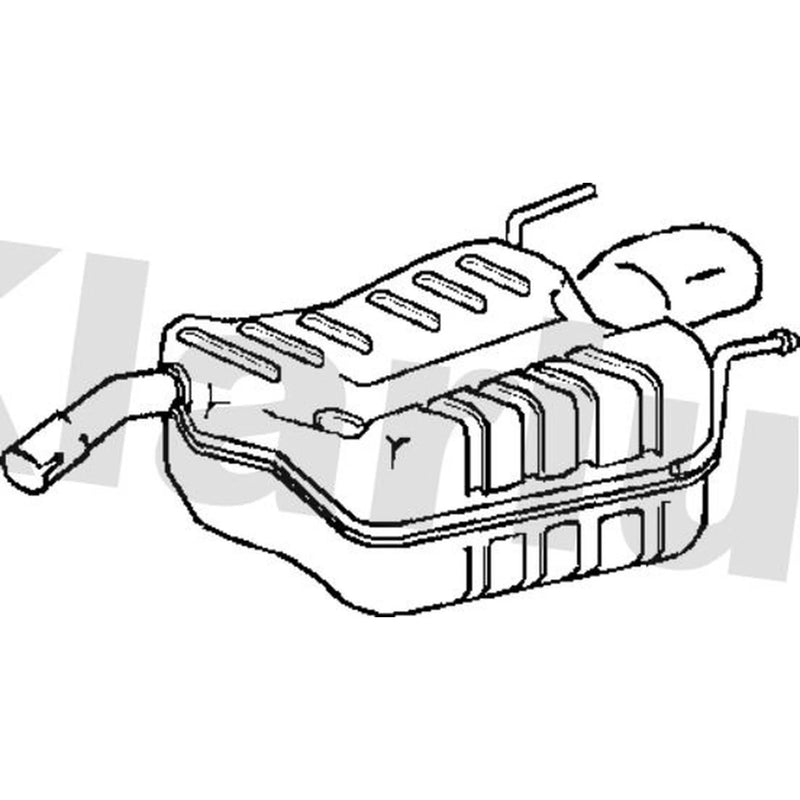 Klarius Box With Tail Pipe Rear fits Opel Vectra C 2004-2009 1.9