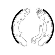Mintex Brake Shoe Set Axle Kit fits Alfa Romeo Ar 6 1985-1989 1.9 2.4 2.5