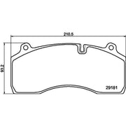 DON Front Brake Pad Set fits King Long Xmq 2008 on