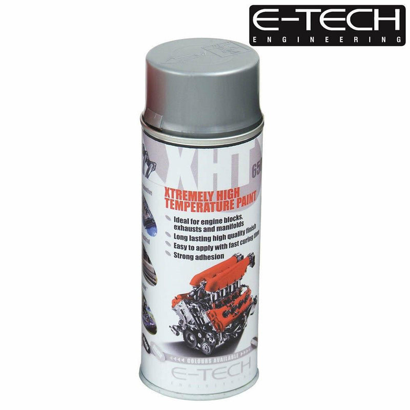 SILVER E-Tech 400ml Extremely High Temperature Paint XHT VHT Exhaust E-Tech - Dynamic Drive