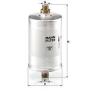 MANN-FILTER Fuel Filter Element fits Porsche 911 1990-1993 3.3 3.6