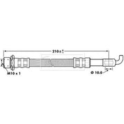 Borg & Beck Brake Hydraulic Hose Line Front BBH7261