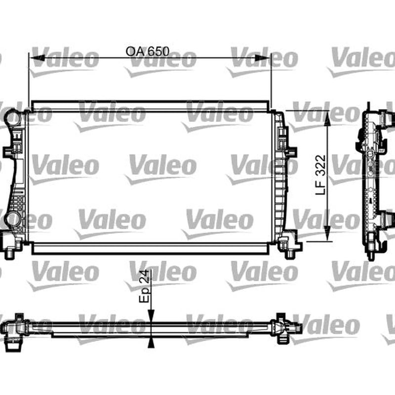Valeo Engine Radiator 735557