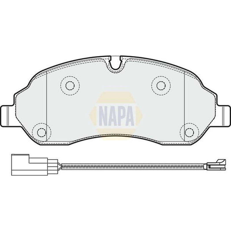 NAPA Front Brake Pad Set fits Ford Tourneo Custom V362 Bus 2020-2023 1.0