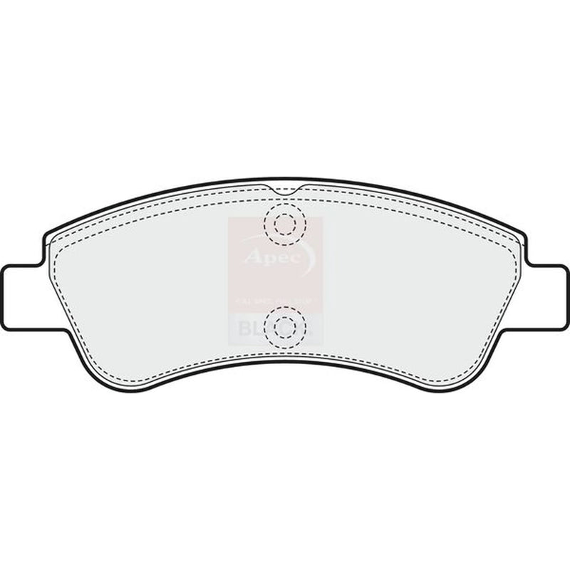 Apec Black Front Brake Pad Set fits Citroën Ami 2020 on