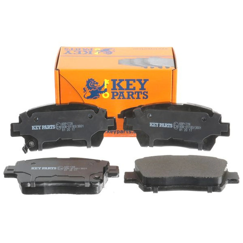 Key Parts 4 x Front Brake Pad Set fits Toyota Bb I 2000-2005 1.5