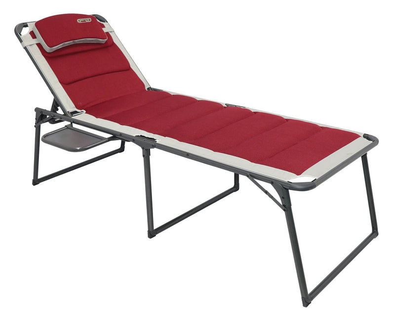 Quest Bordeaux Pro Lounge Sun Bed with side table Quest - Dynamic Drive