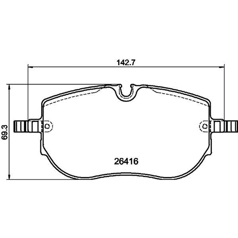 DON Front Brake Pad Set fits Audi Q4 E-Tron 2021 on