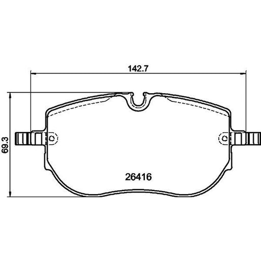 Mintex Front Brake Pad Set fits Audi Q4 E-Tron 2021 on