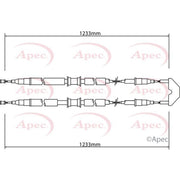 Apec Handbrake Cable Centre fits Opel Combo Box Body/Mpv 2001 on 1.6 1.7
