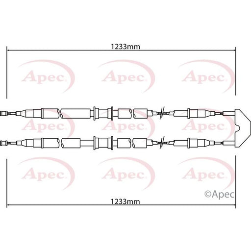 Apec Handbrake Cable Rear CAB1464