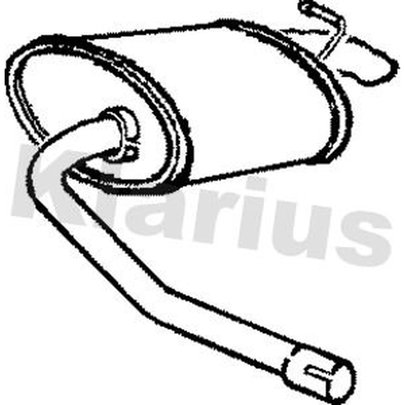 Klarius Box With Tail Pipe Rear fits Ford Mondeo 1993-2000 2.0