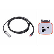 Hella ABS Wheel Speed Sensor Rear 6PU 230 052-301