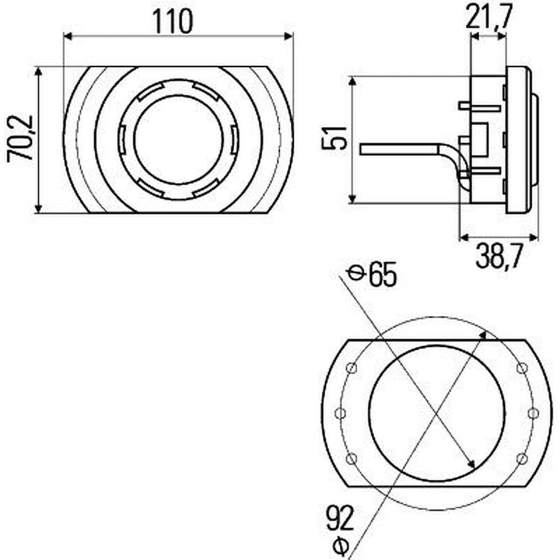 Hella Interiorlamp MD9-31 2JA Interior 2JA 343 700-251 90037665 2JA 343 700-251