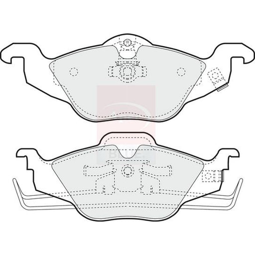 Apec Front Brake Pad Set fits Chevrolet Corsa 2000-2002 1.7