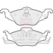 Apec Front Brake Pad Set PD3038