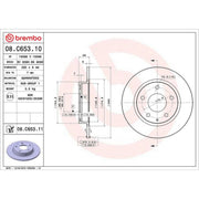 Brembo Rear Brake Solid Discs & Pads fits Mazda CX-3 2018 on 2.0