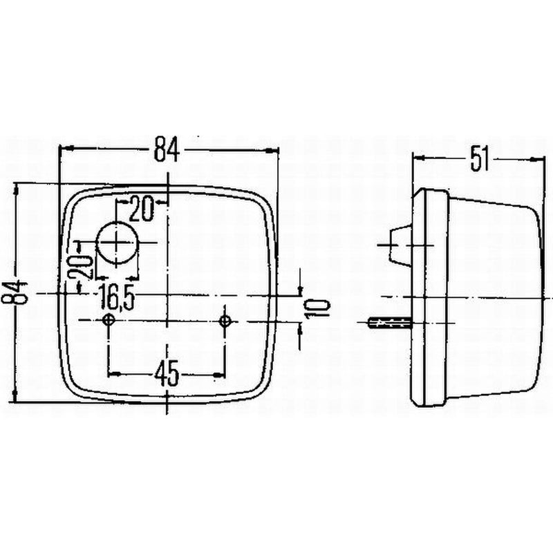 Hella Direction Indicator Light Right