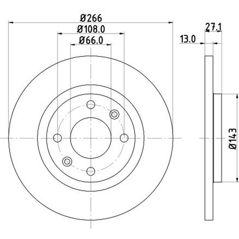 Mintex Front & Rear Brake Discs & Pads fits Citroën C4 Cactus 2014-2018 1.2 1.6
