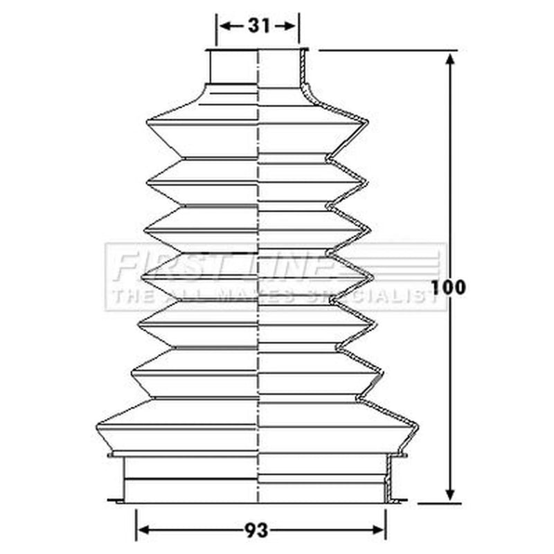 First Line Drive Shaft Bellow Kit Front Left Thermopl fits Mercedes-Benz A-Class