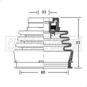 First Line Drive Shaft Bellow Kit Front Left fits Fiat Brava 1996-2001 1.6