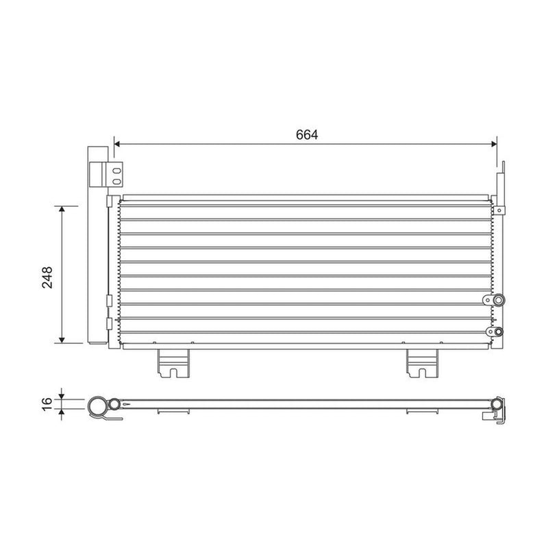 Valeo Air Conditioning Condenser 822663