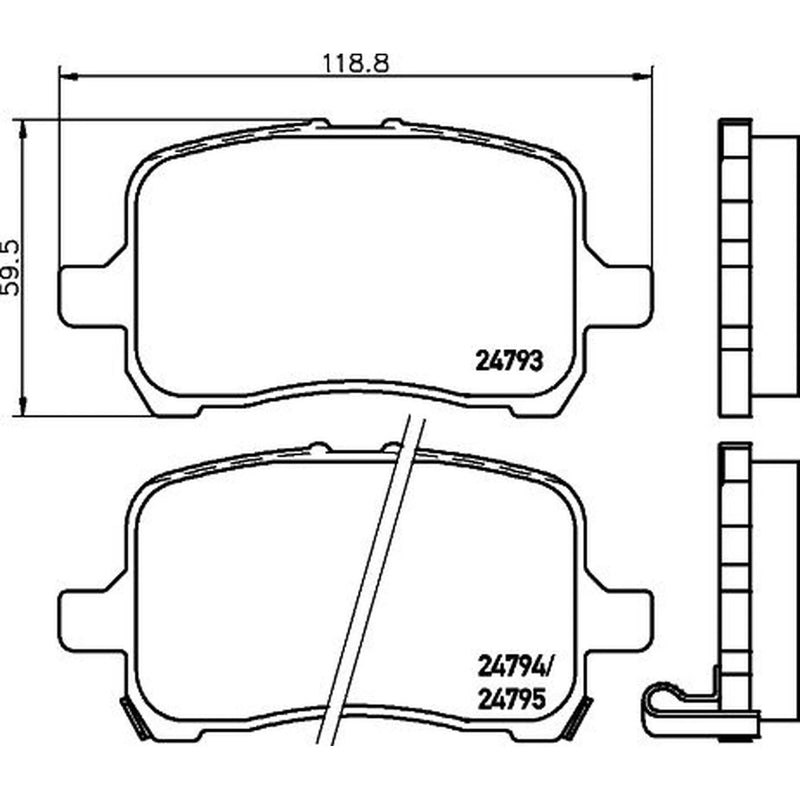 Mintex Front Brake Pad Set fits Opel GT 2007-2011 2.0